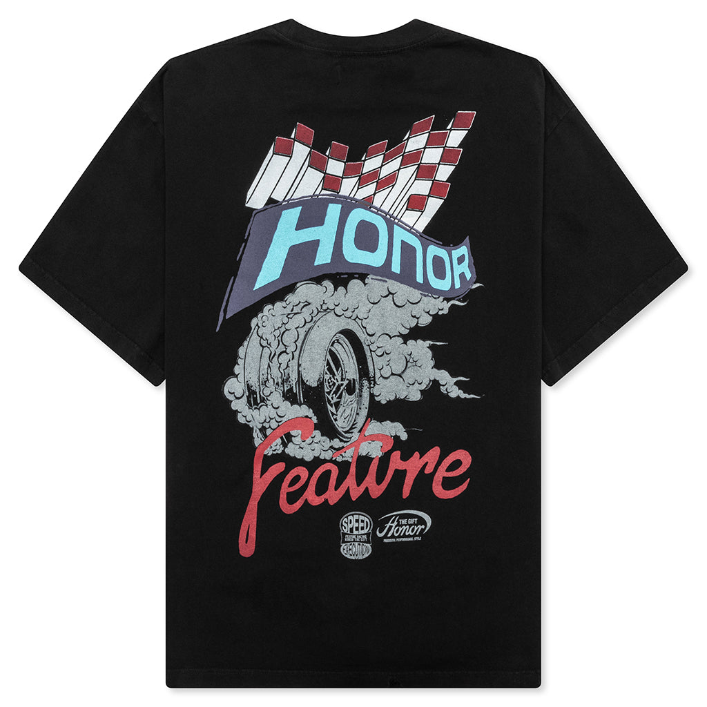Feature x Honor The Gift Speed Tee - Faded Black