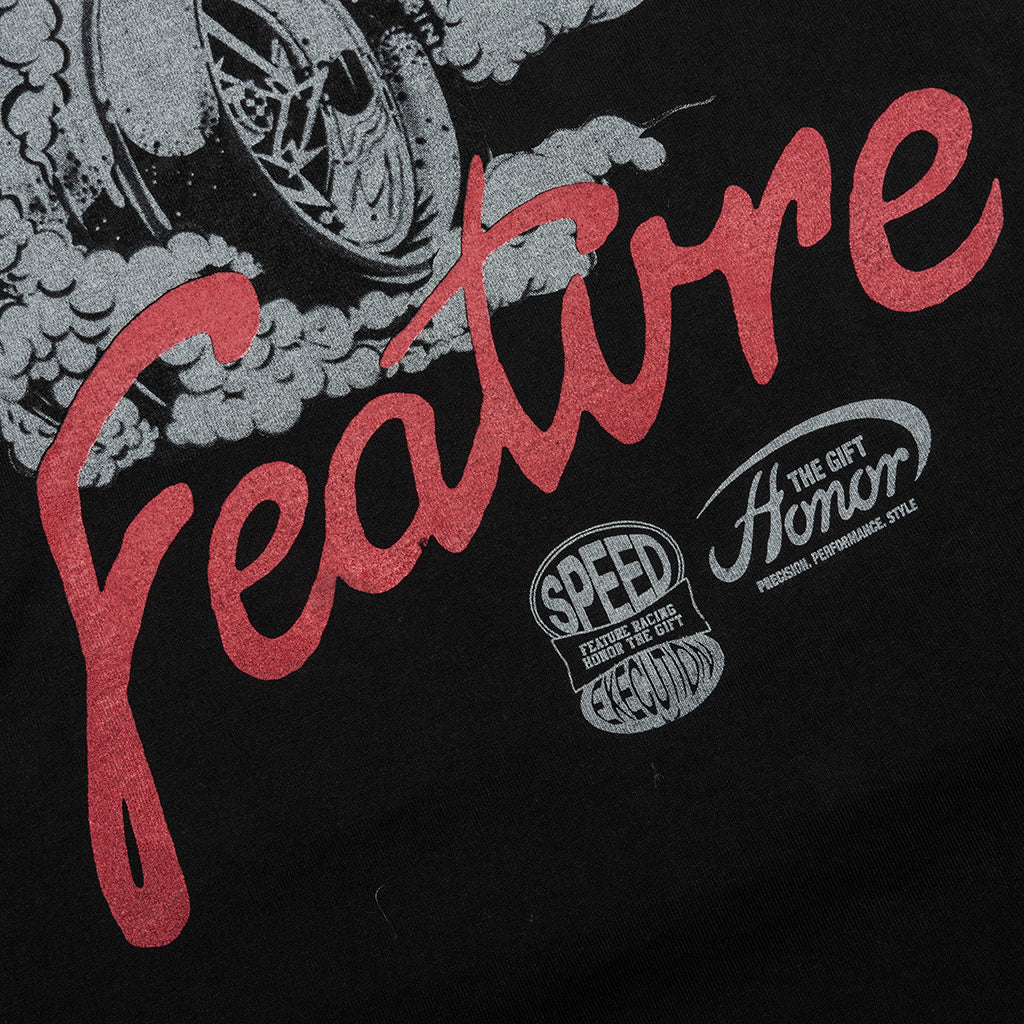 Feature x Honor The Gift Speed Tee - Faded Black