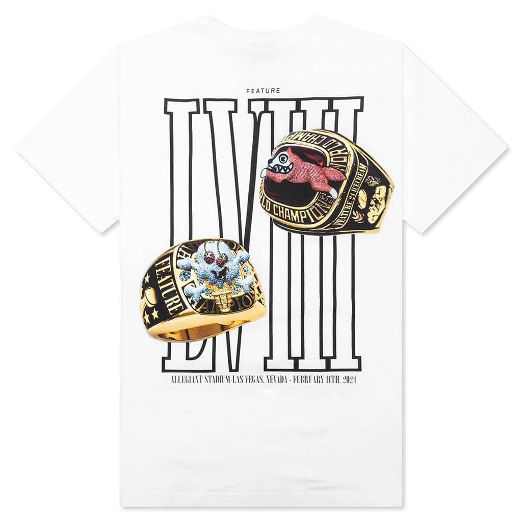 Feature x Icecream Rings Short Sleeve Tee - White