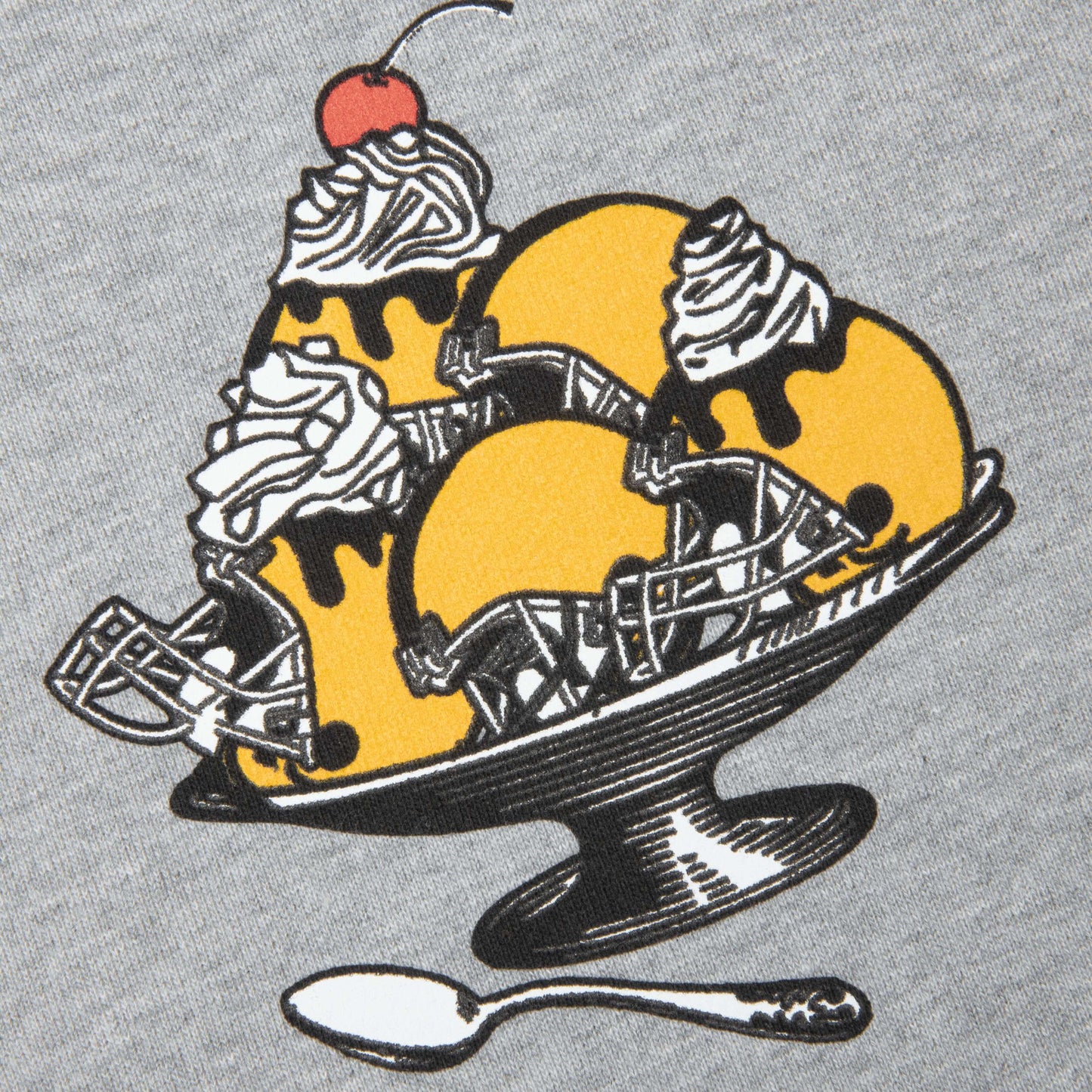 Feature x Icecream Super Bowl Hoodie - Heather Grey