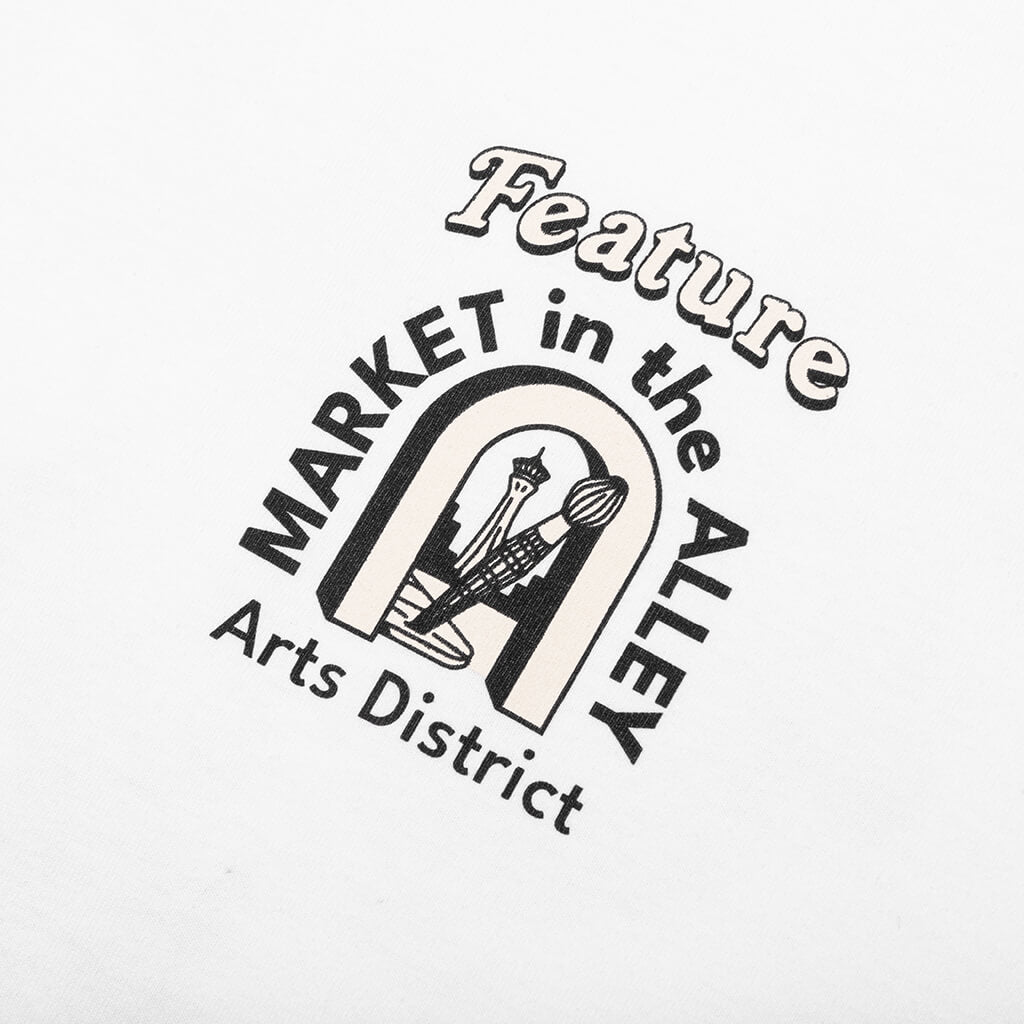 Feature x Market in the Alley Tee - White
