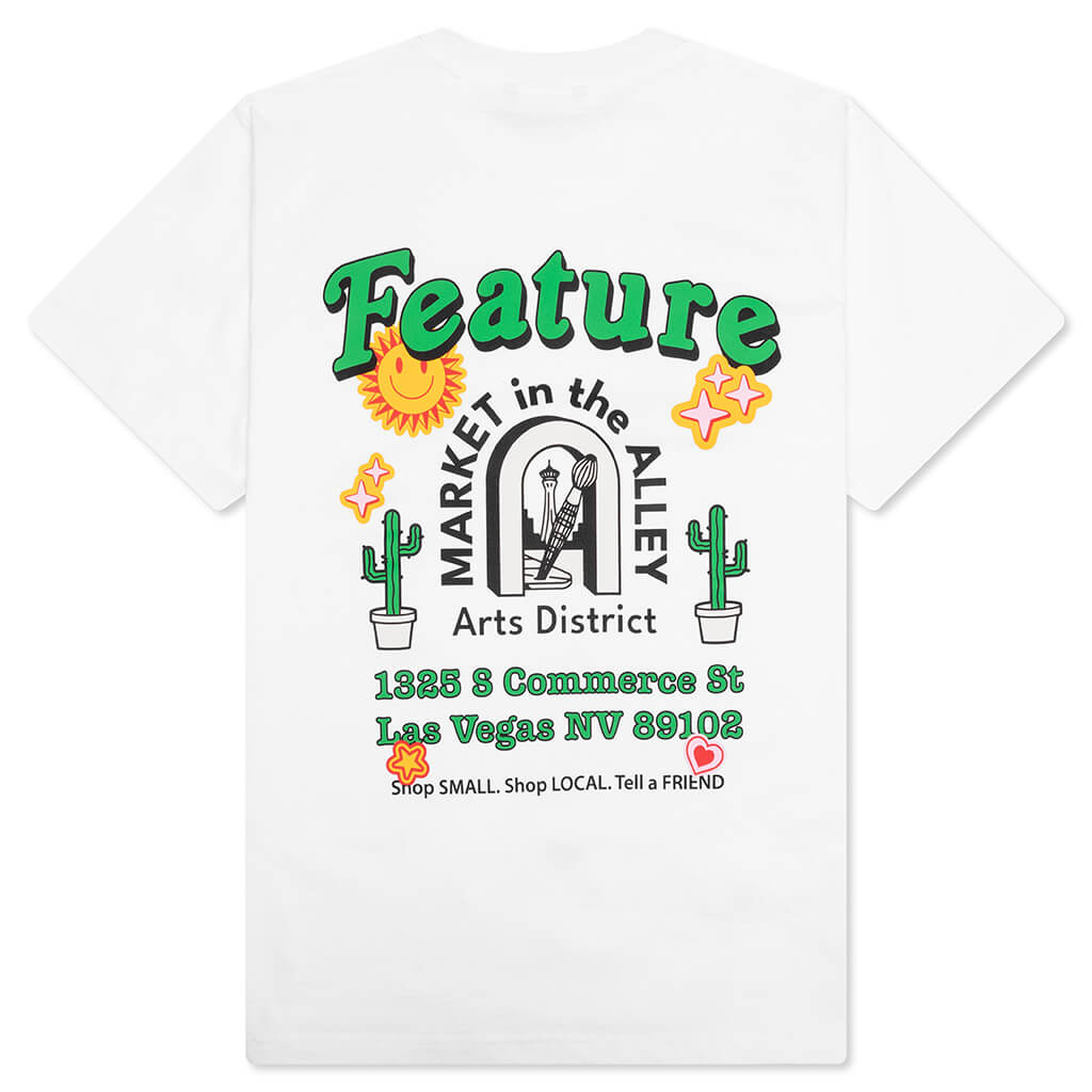 Feature x Market in the Alley Tee - White