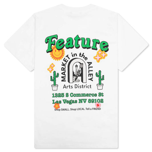 Feature x Market in the Alley Tee - White