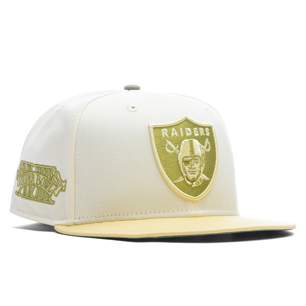 Feature x New Era 59FIFTY Fitted Las Vegas Raiders - Chrome White/Soft Yellow