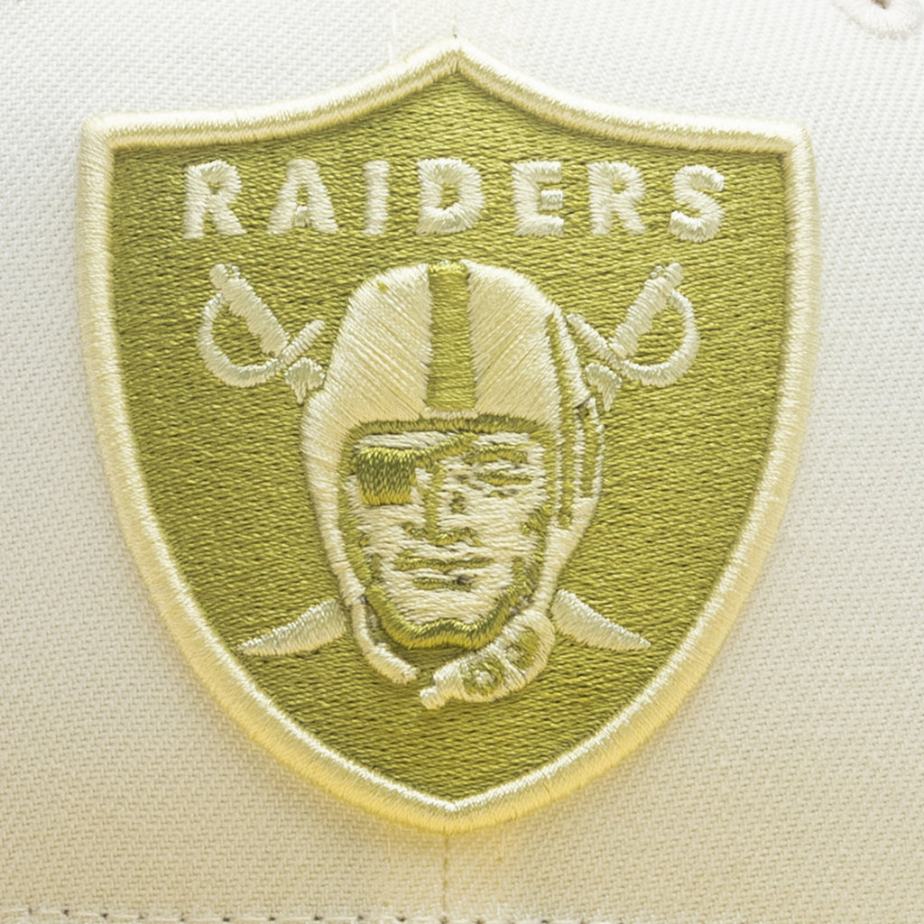 Feature x New Era 59FIFTY Fitted Las Vegas Raiders - Chrome White/Soft Yellow