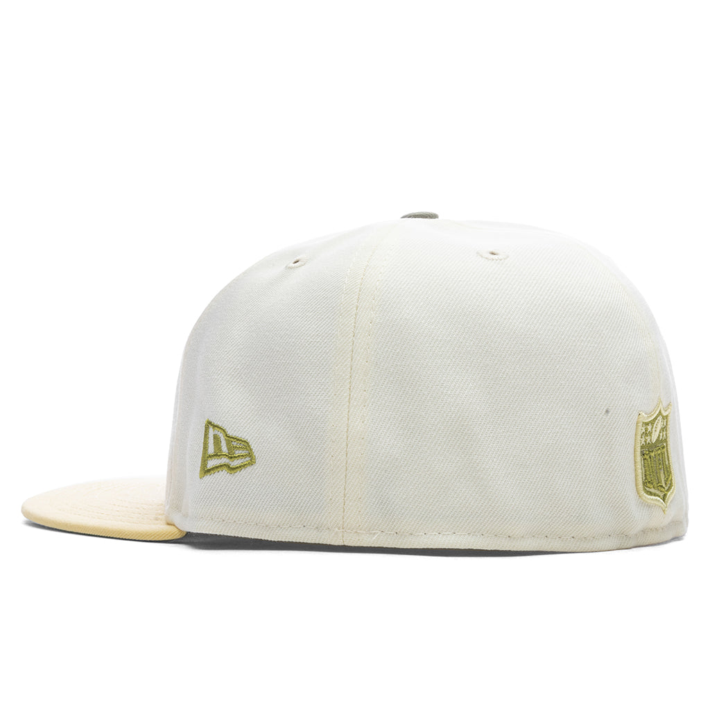 Feature x New Era 59FIFTY Fitted Las Vegas Raiders - Chrome White/Soft Yellow