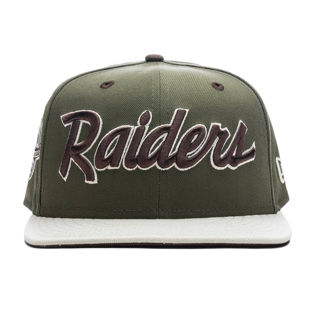 Feature x New Era 59FIFTY Fitted Las Vegas Raiders - New Olive/Stone