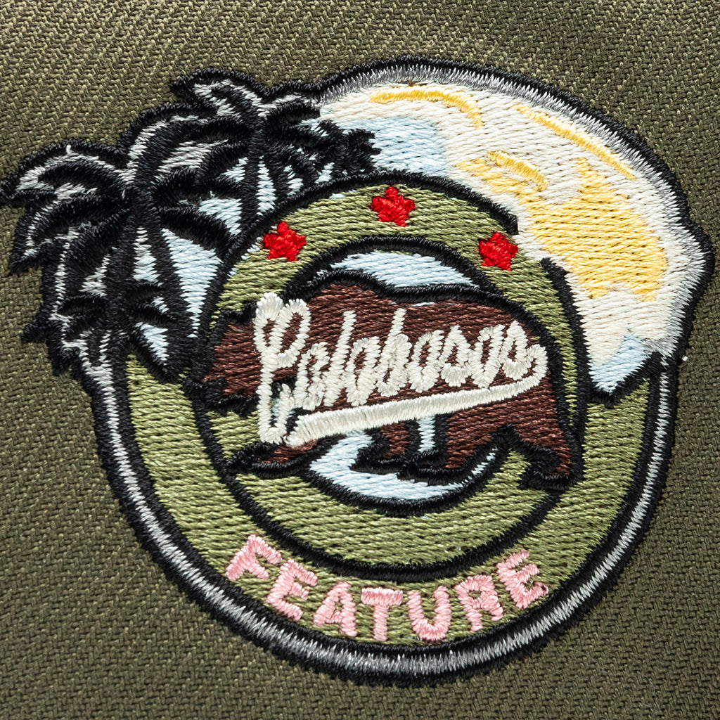 Feature x New Era 59FIFTY Fitted Old English F Calabasas - New Olive/Vegas Gold