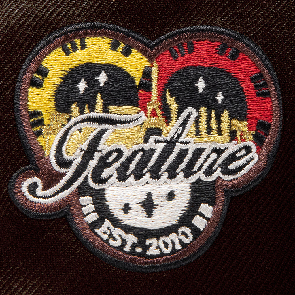 Feature x New Era 59FIFTY Fitted Old English F Vegas - Burnt Wood/Soft Yellow