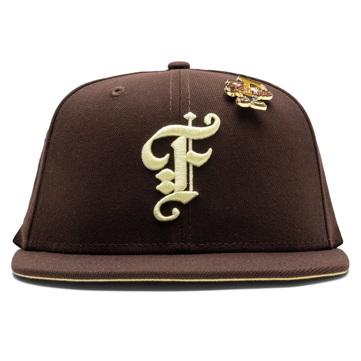 Feature x New Era 59FIFTY Fitted Old English F Vegas - Burnt Wood/Soft Yellow