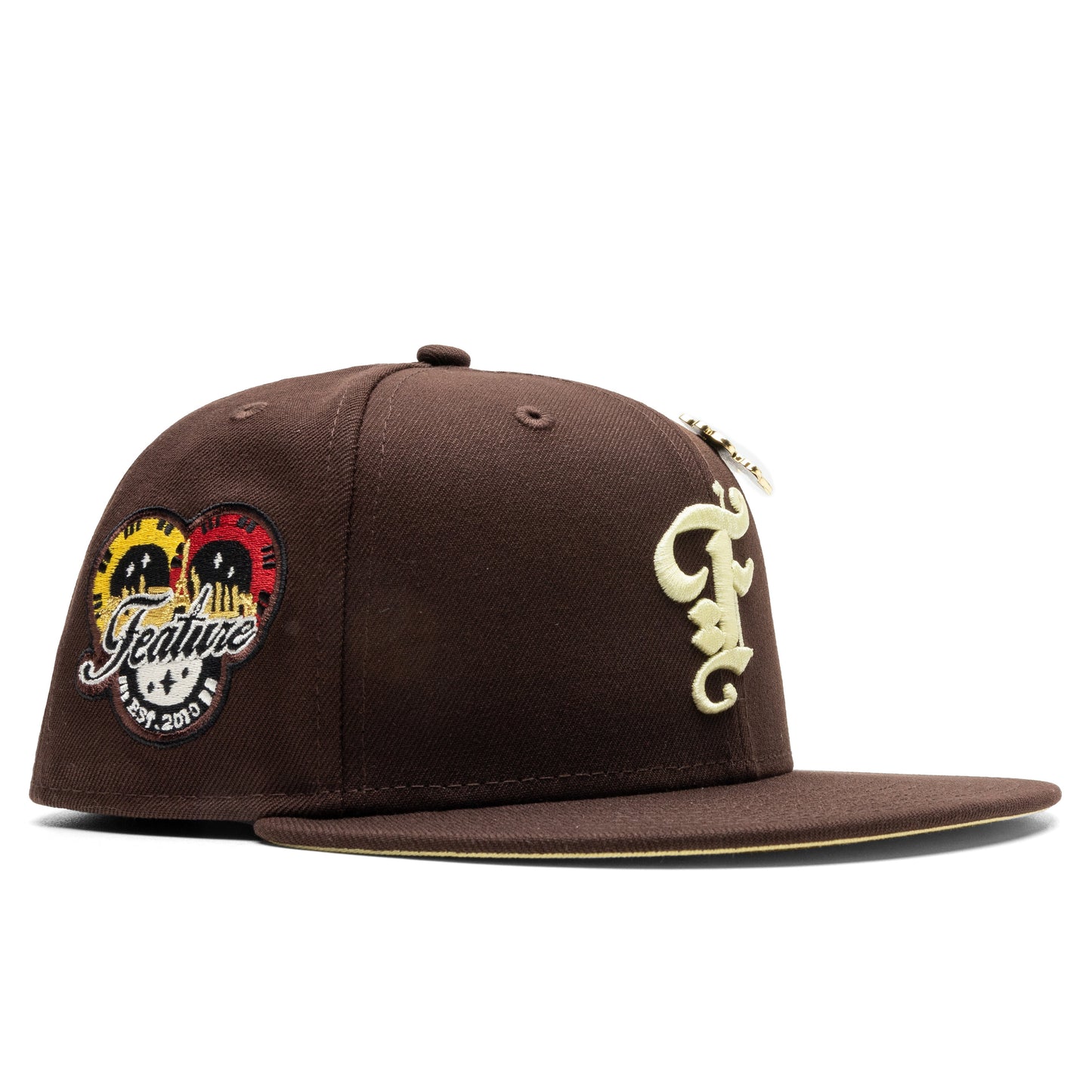 Feature x New Era 59FIFTY Fitted Old English F Vegas - Burnt Wood/Soft Yellow