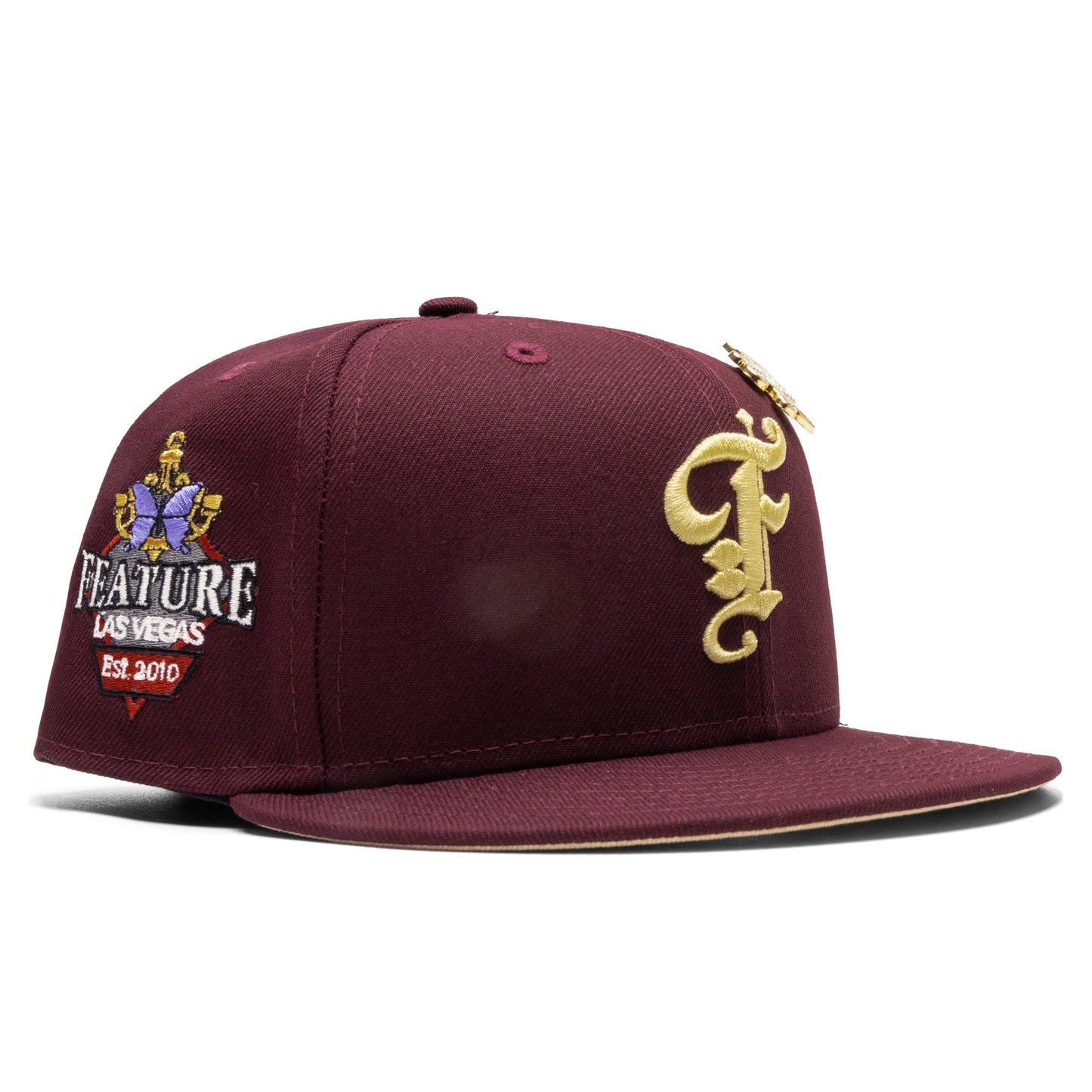 Feature x New Era 59FIFTY Fitted Old English F Wynn - Maroon/Vegas Gold