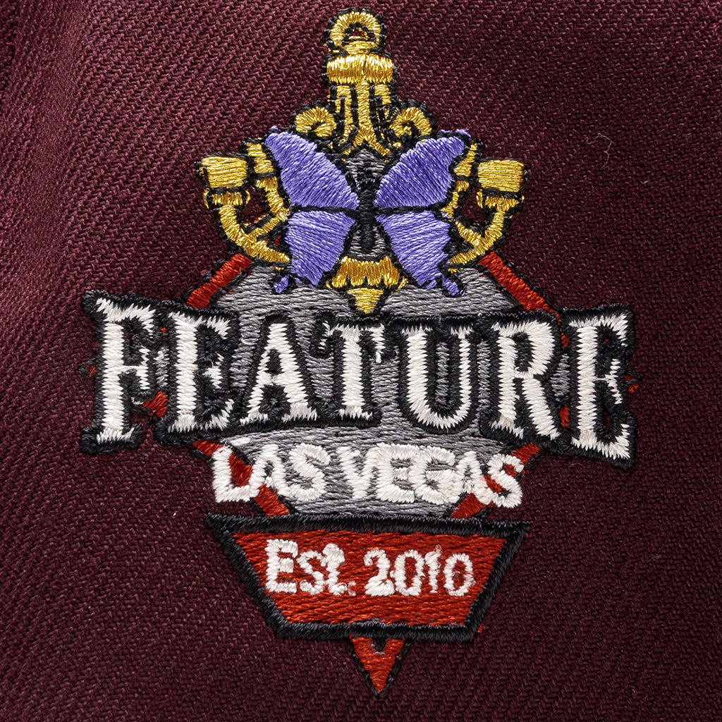 Feature x New Era 59FIFTY Fitted Old English F Wynn - Maroon/Vegas Gold