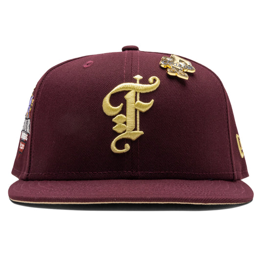 Feature x New Era 59FIFTY Fitted Old English F Wynn - Maroon/Vegas Gold