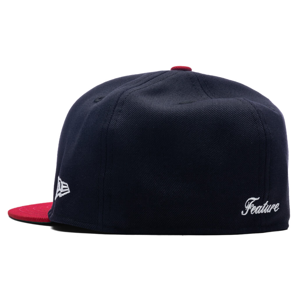 FEATURE x New Era 59FIFTY Fitted Wool - Navy/Red