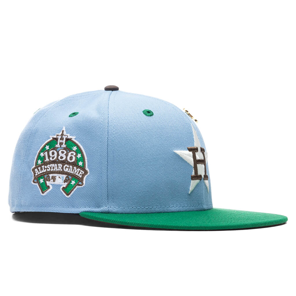 Feature x New Era "Earth" Houston Astros Fitted - Birdseye Blue/Kelly Green