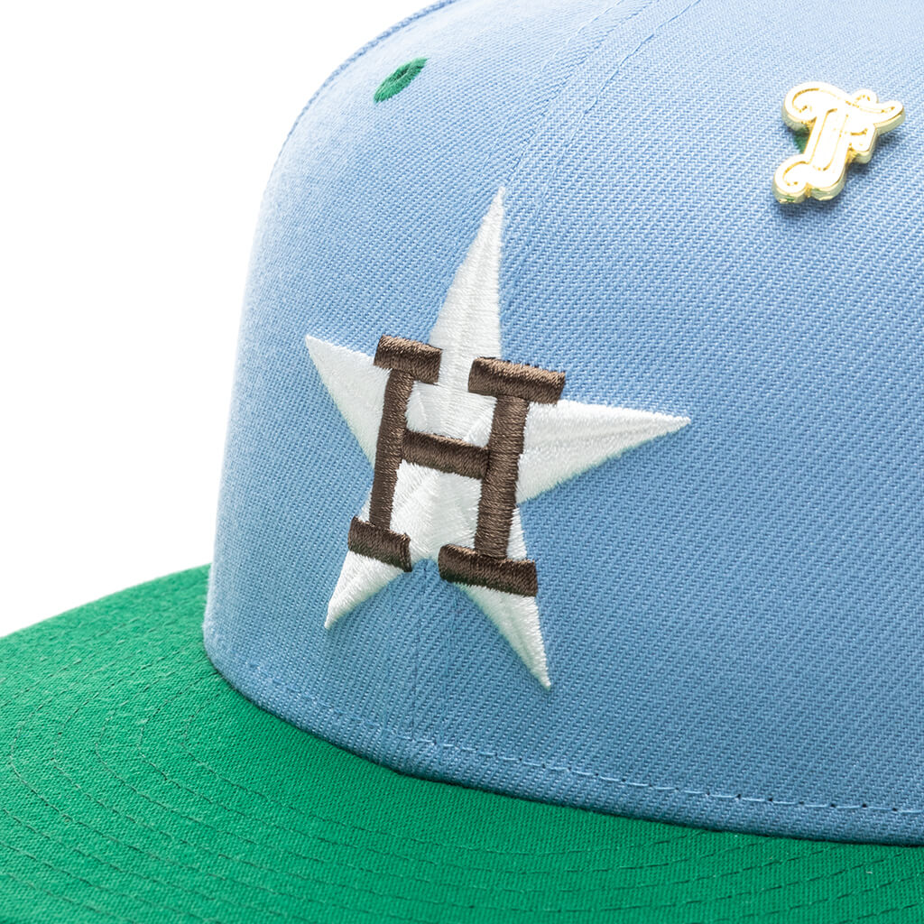 Feature x New Era "Earth" Houston Astros Fitted - Birdseye Blue/Kelly Green