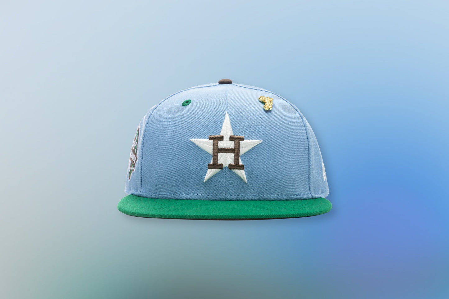 Feature x New Era "Earth" Houston Astros Fitted - Birdseye Blue/Kelly Green