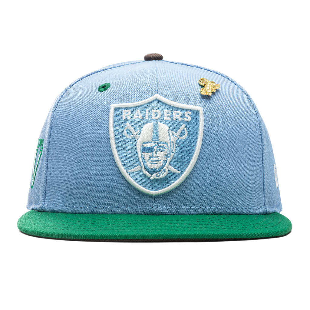 Feature x New Era "Earth" Las Vegas Raiders Fitted - Birdseye Blue/Kelly Green
