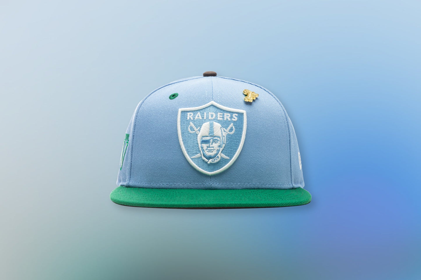 Feature x New Era "Earth" Las Vegas Raiders Fitted - Birdseye Blue/Kelly Green
