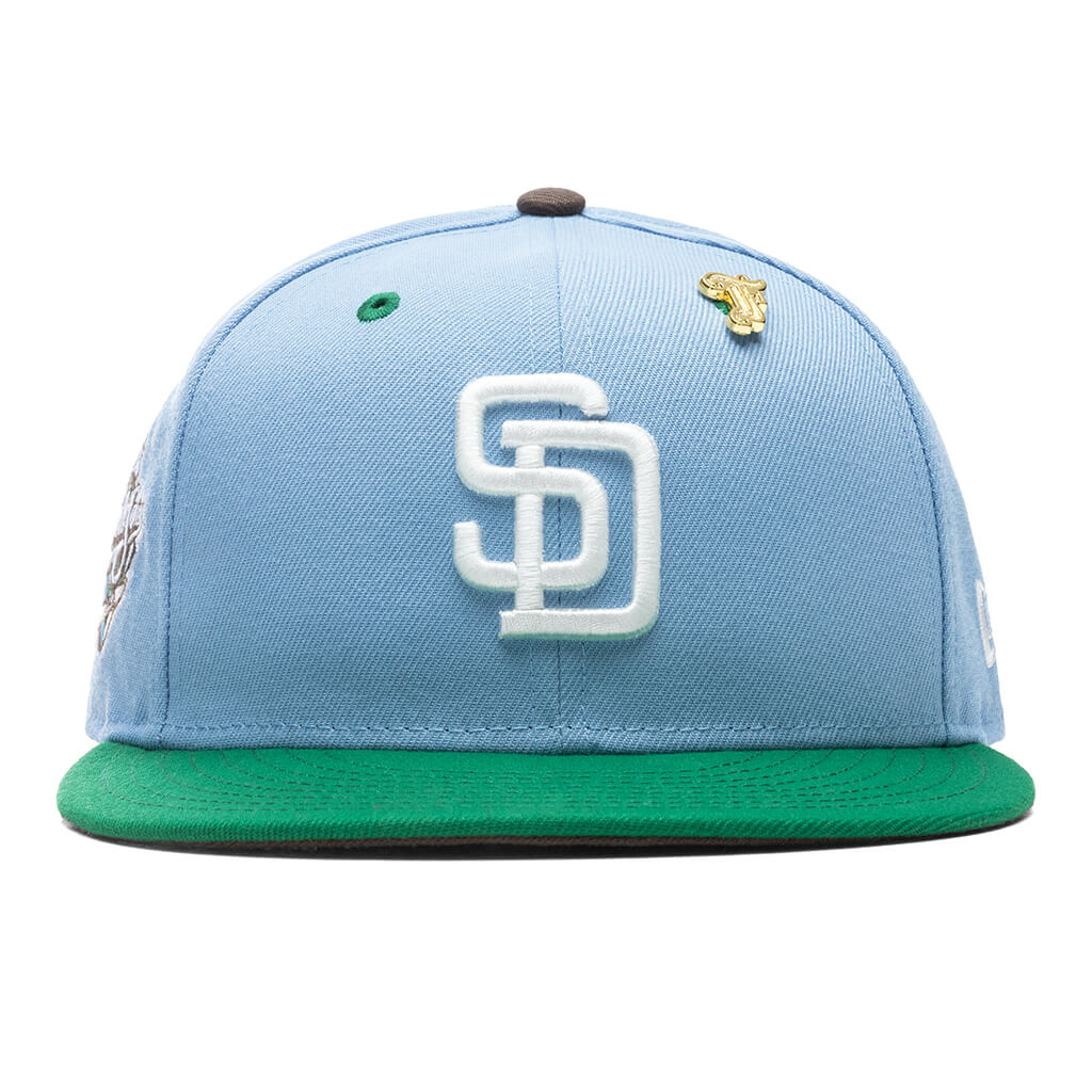 Feature x New Era "Earth" San Diego Padres Fitted - Birdseye Blue/Kelly Green