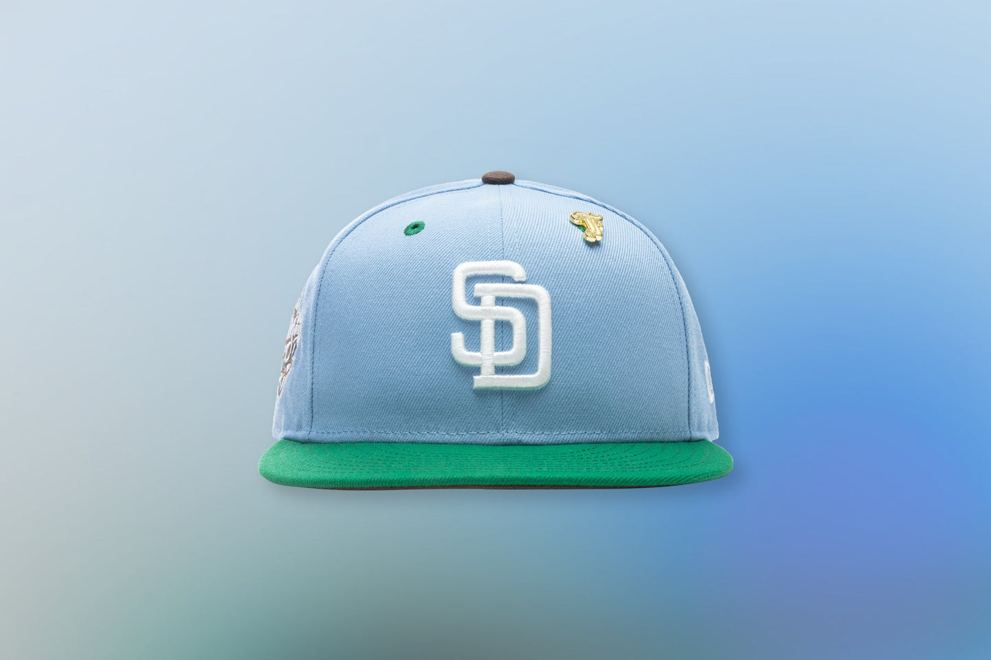 Feature x New Era "Earth" San Diego Padres Fitted - Birdseye Blue/Kelly Green
