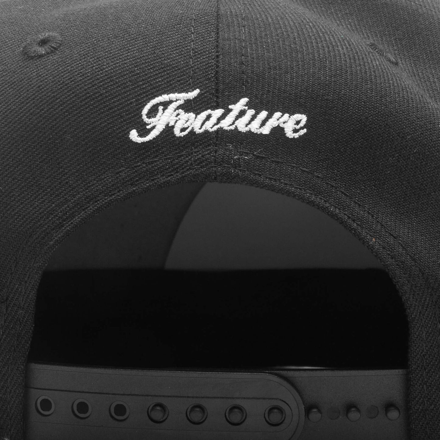 Feature x New Era Old English F Snapback Hat w/ Pin - Black