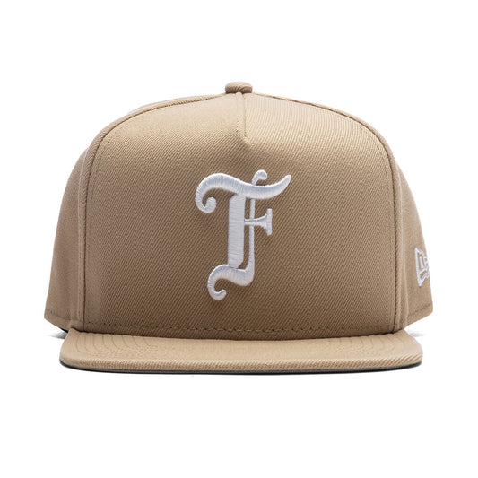 Feature x New Era 9Fifty A-Frame Old English F Snapback - Camel