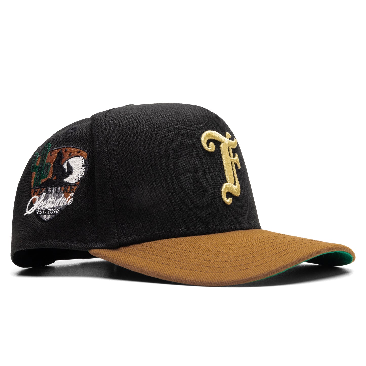 Feature x New Era 9FIFTY A-Frame Old English F Scottsdale - Walnut/Old Gold