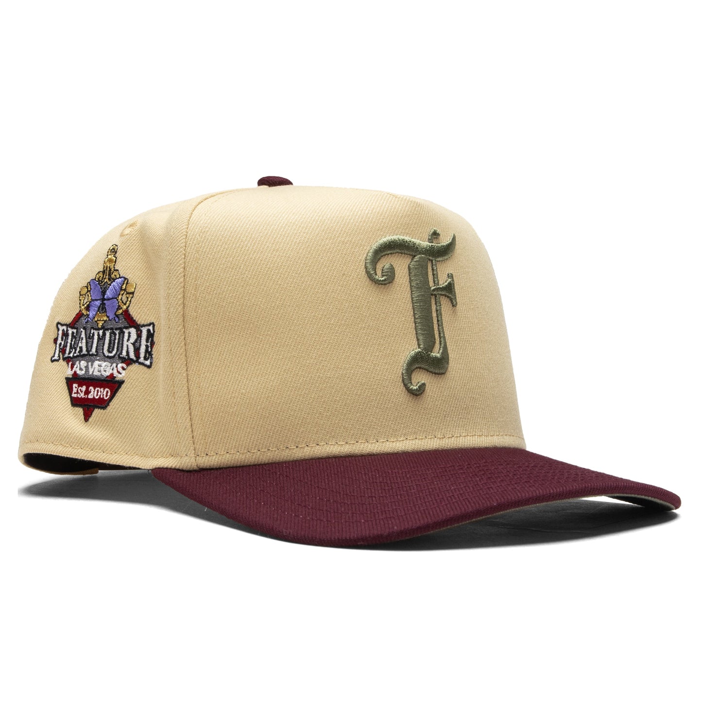 Feature x New Era 9FIFTY A-Frame Old English F Wynn - Vegas Gold/Maroon