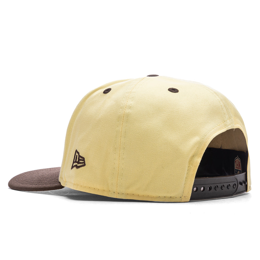 Feature x New Era 9FIFTY A-Frame Snapback Las Vegas Raiders - Soft Yellow/Walnut