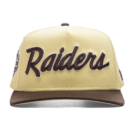 Feature x New Era 9FIFTY A-Frame Snapback Las Vegas Raiders - Soft Yellow/Walnut