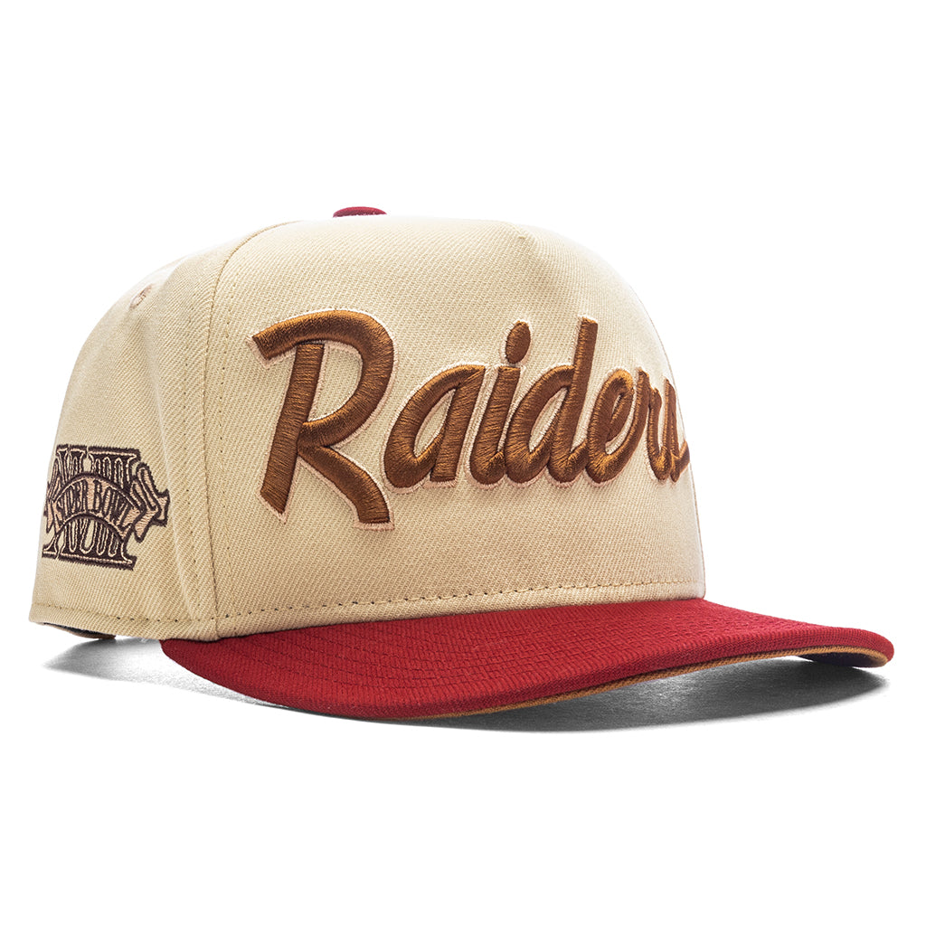 Feature x New Era 9FIFTY A-Frame Snapback Las Vegas Raiders - Vegas Gold/Brick Red