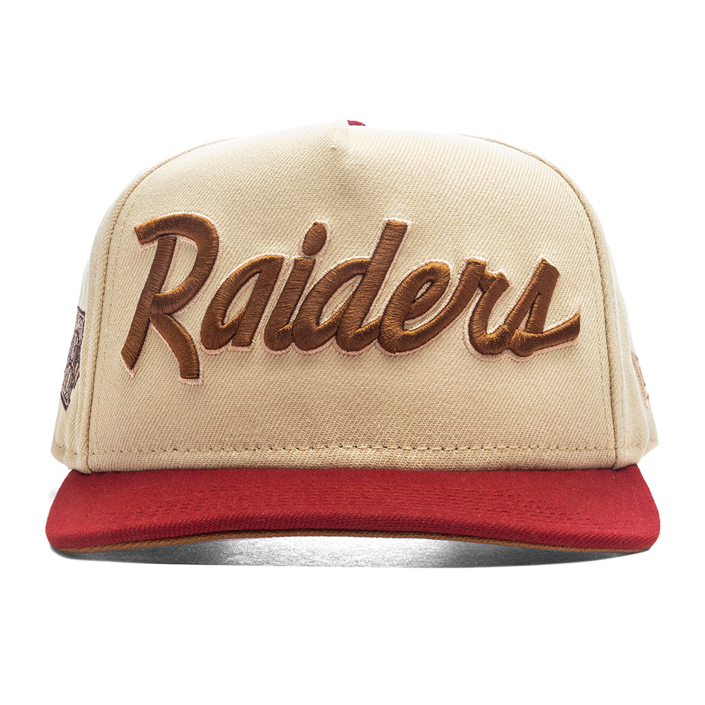 Feature x New Era 9FIFTY A-Frame Snapback Las Vegas Raiders - Vegas Gold/Brick Red