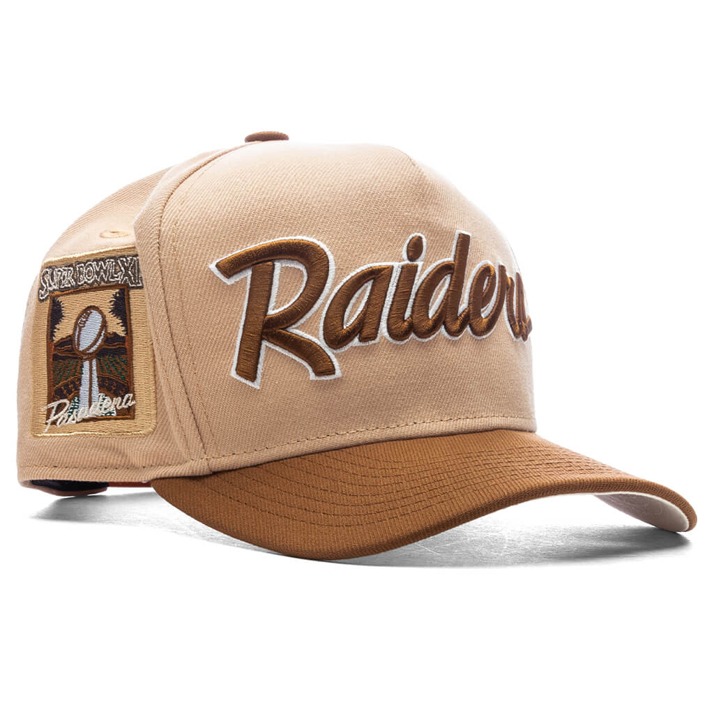 Feature x New Era 9Fifty A-Frame Snapback Las Vegas Raiders - Chrome/Pecan