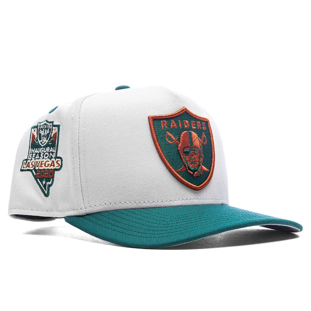 Feature x New Era 9Fifty A-Frame Snapback Las Vegas Raiders - Stone/Emerald Green