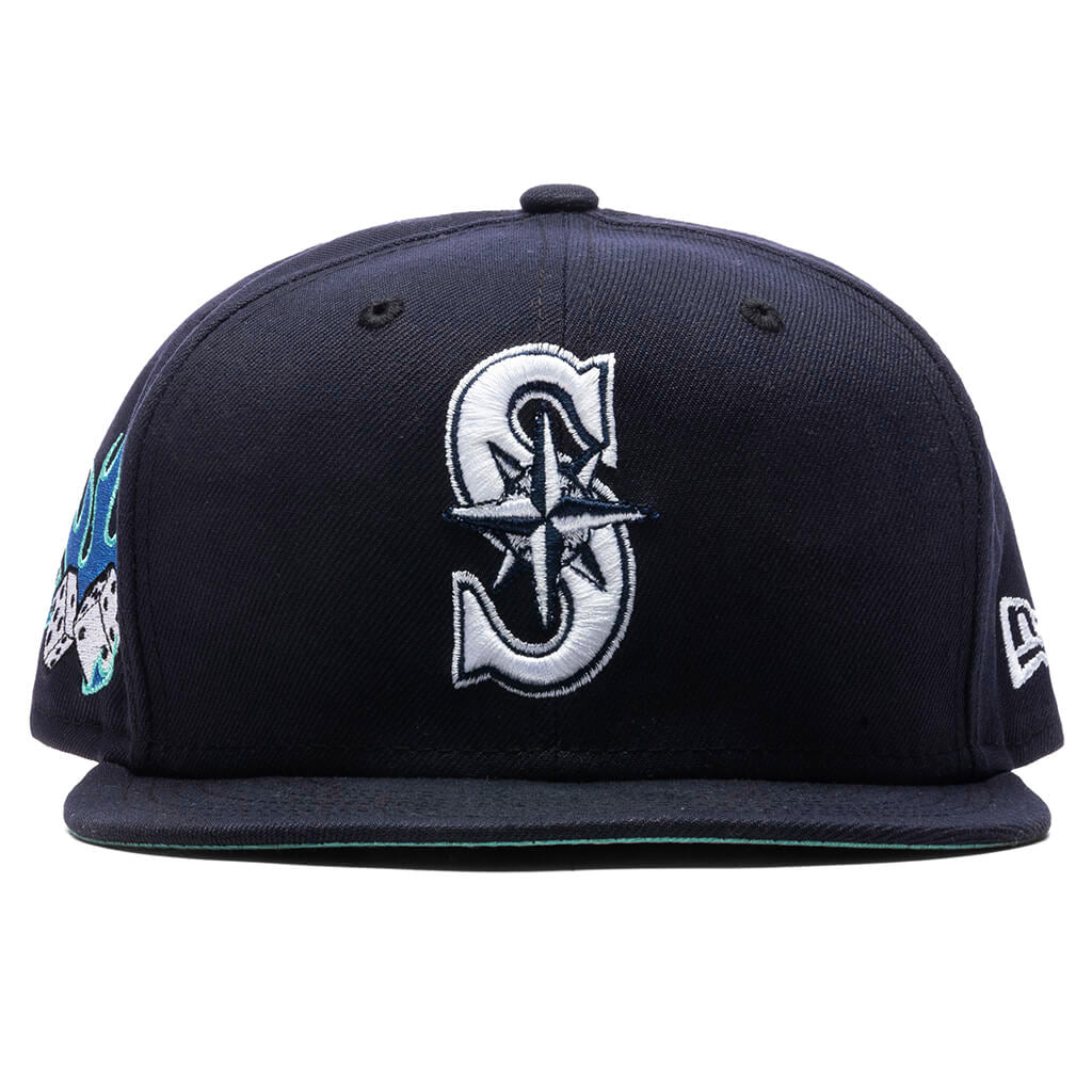 Feature x New Era Flaming Dice 59FIFTY Fitted - Seattle Mariners