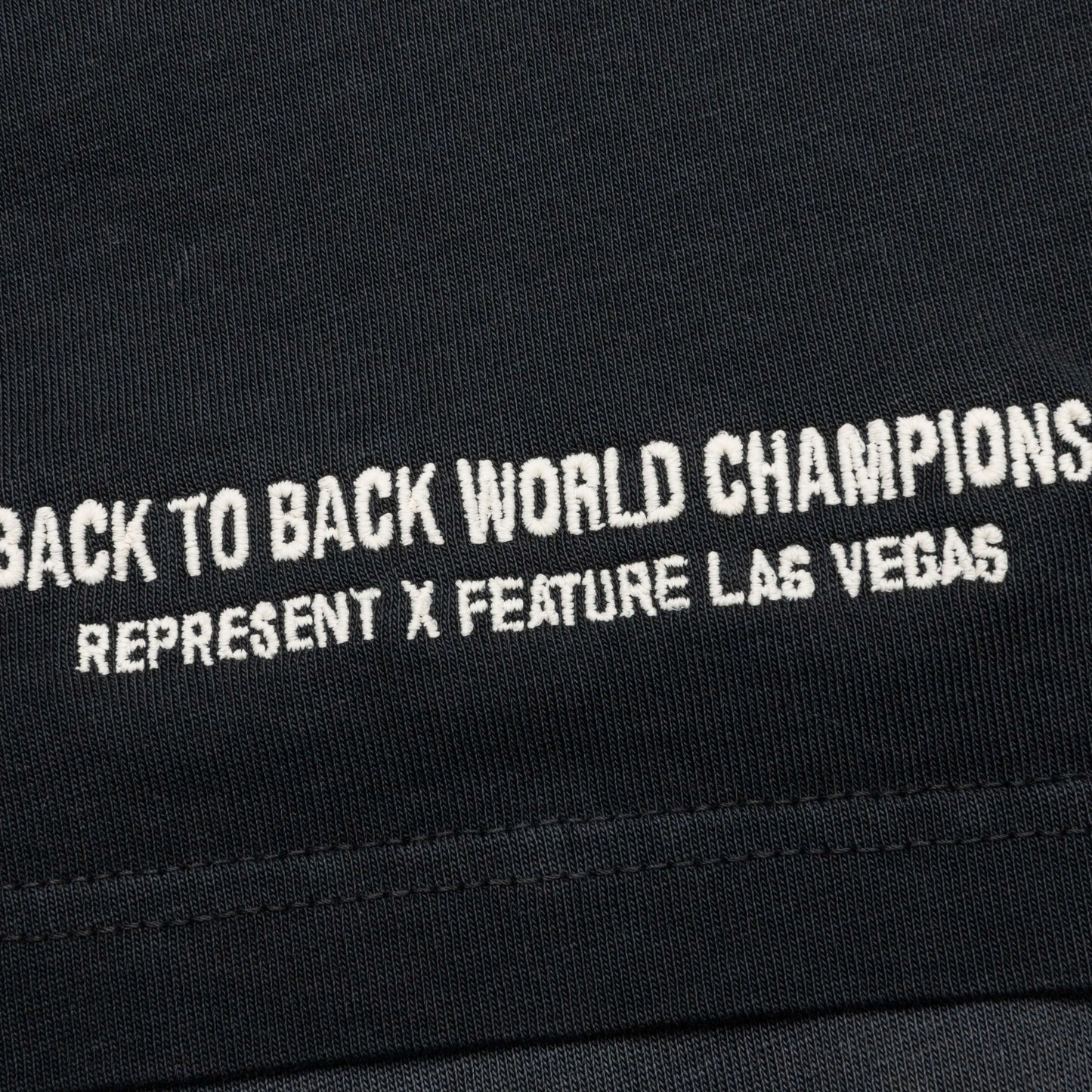 Feature x Represent Champion Rings T-Shirt - Stained Black