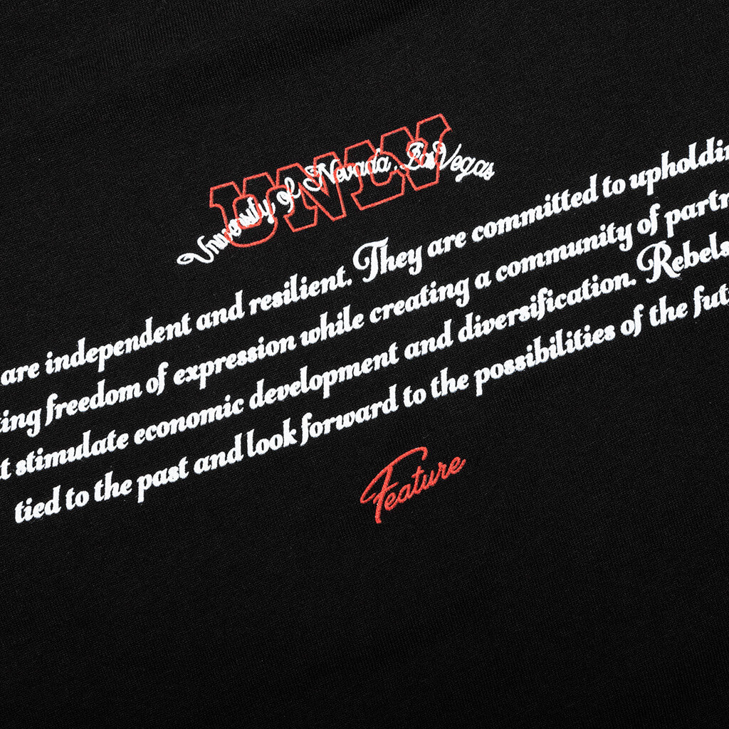 Feature x UNLV Chrome Rebels Tee - Black