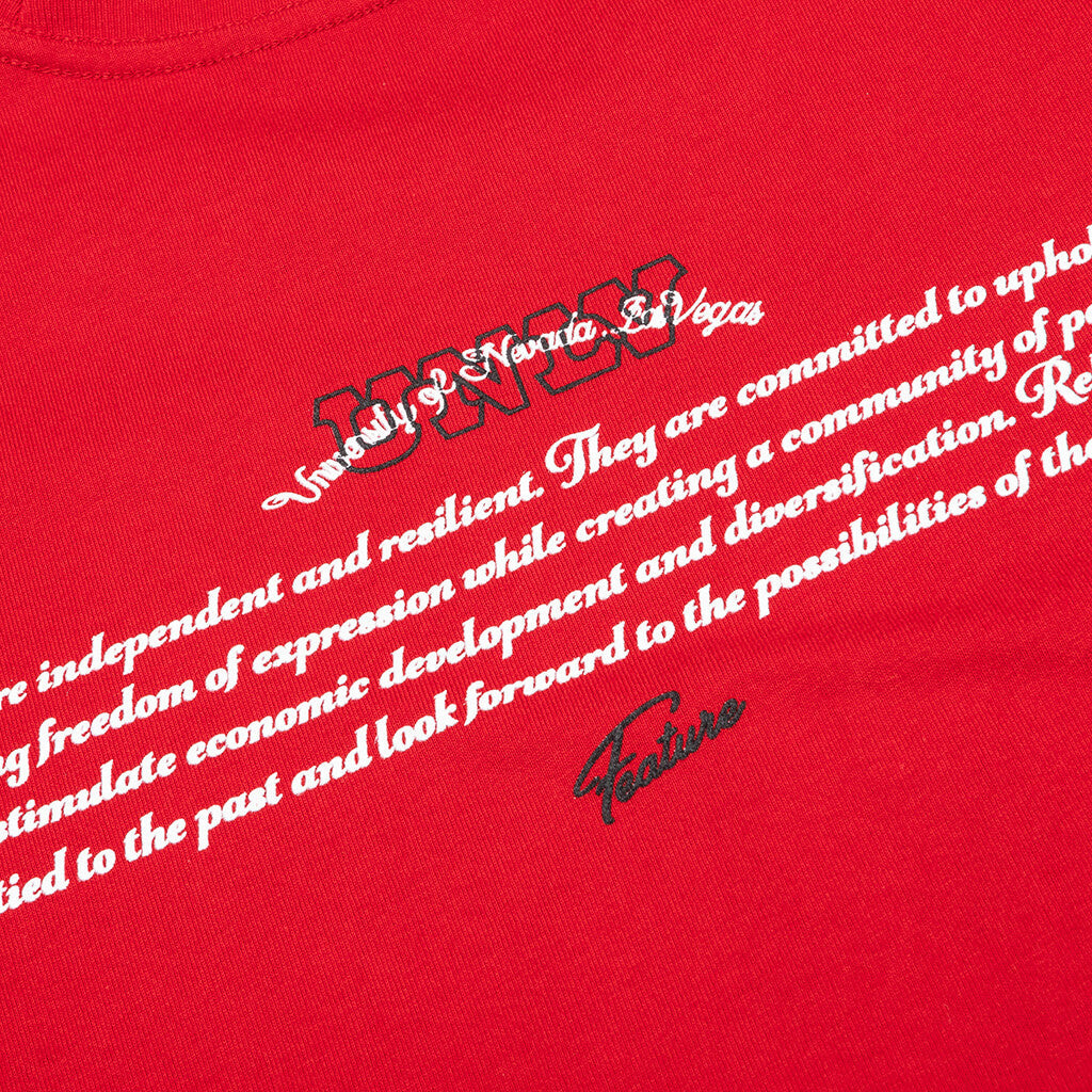 Feature x UNLV Chrome Rebels Tee - Red
