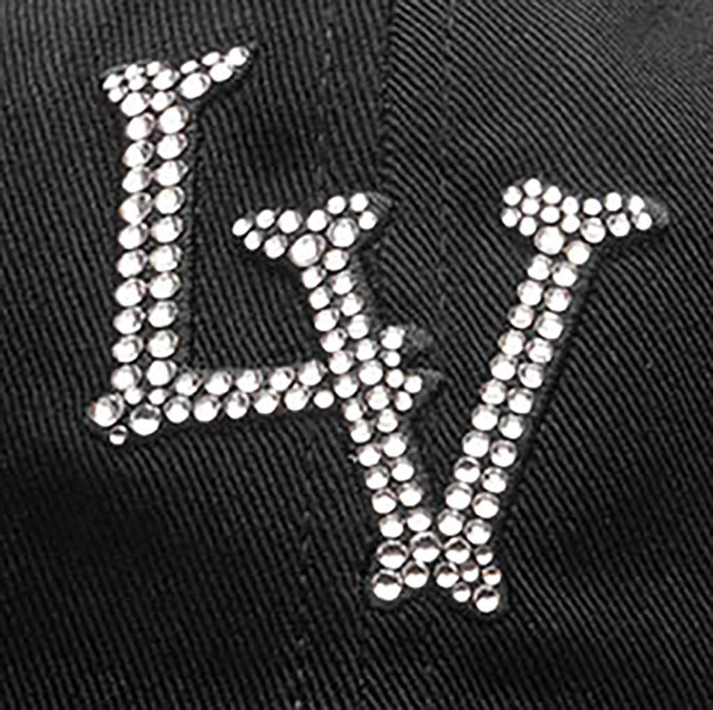 FEATURE x '47 Brand x Swarovski 'LV' Bones - Black