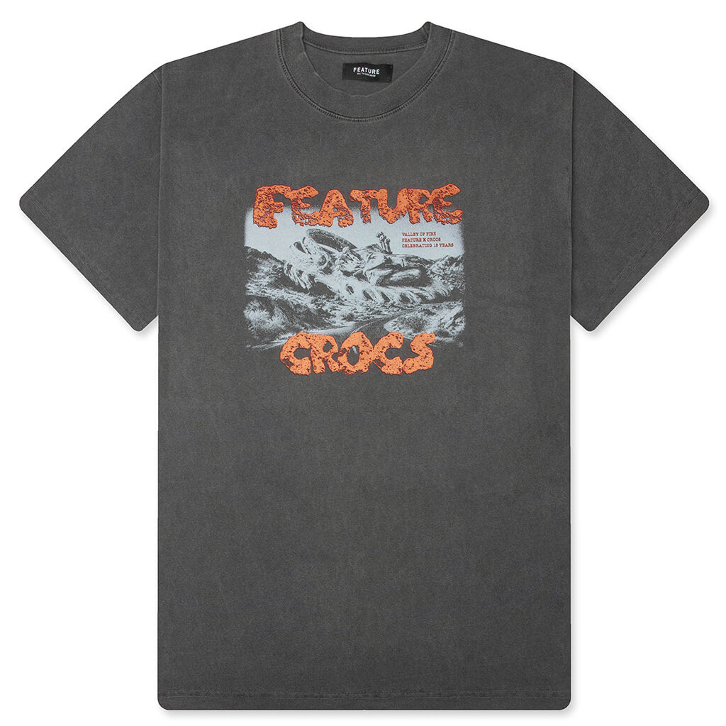 FEATURE x Crocs Valley of Crocs Tee - Pigment Black