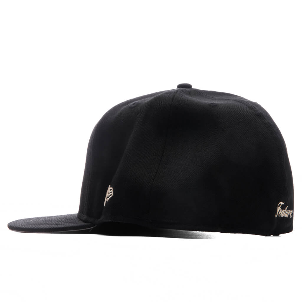 FEATURE x New Era 59FIFTY Fitted Wool - Black/Wool Ivory