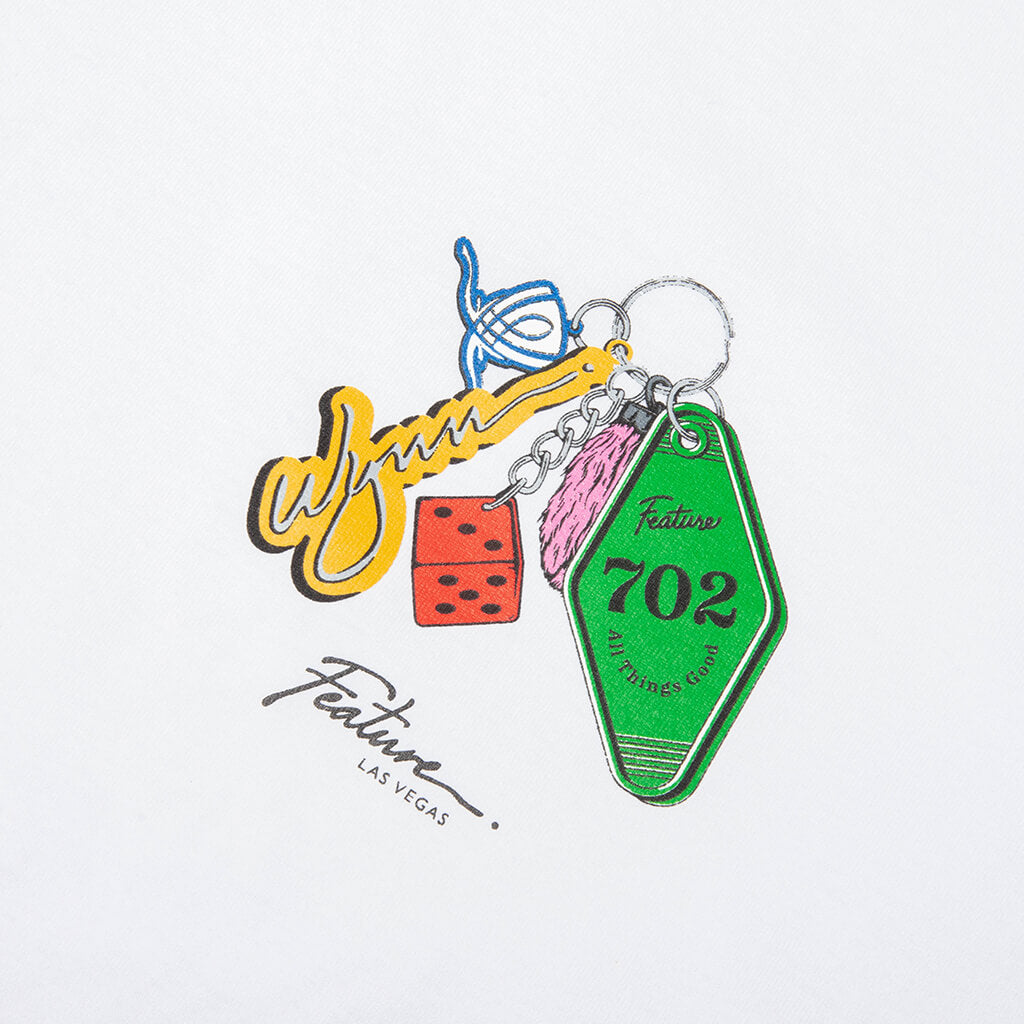 FEATURE x Wynn Keys to the Strip Tee - White