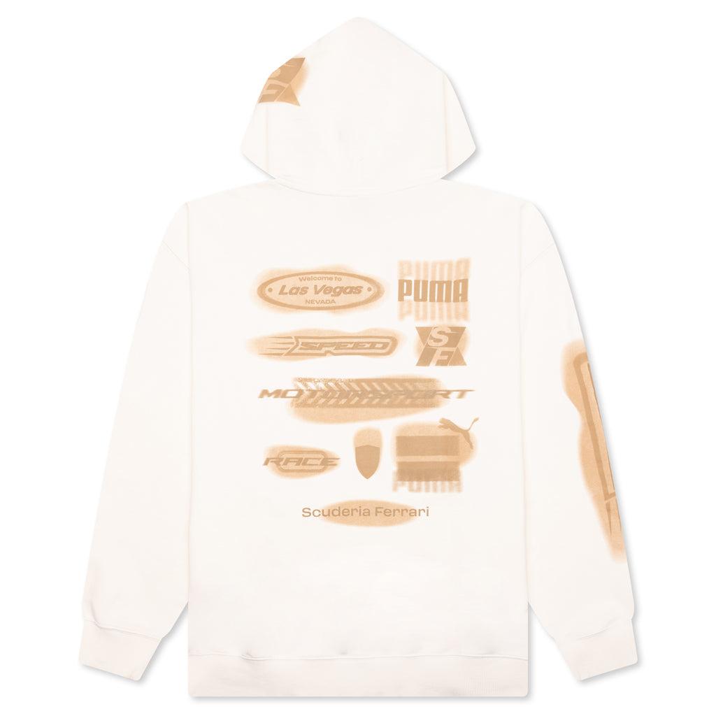 Ferrari Race Desert Sun Las Vegas Hoodie - Alpine Snow