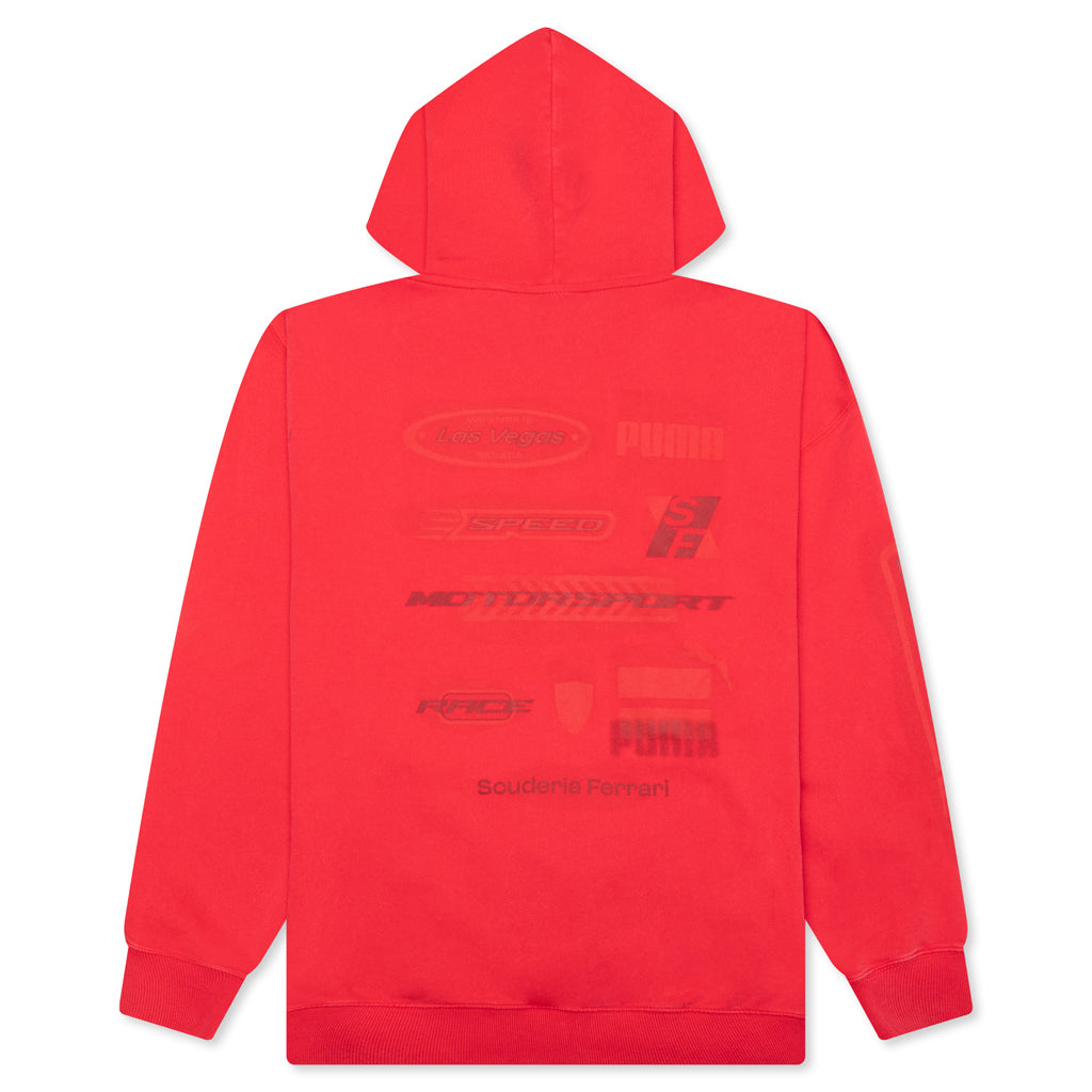Ferrari Race Desert Sun Las Vegas Hoodie - Rosso Corsa
