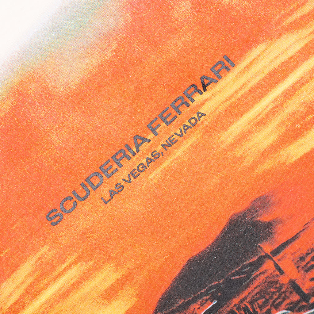 Ferrari Race Desert Sun Las Vegas Tee - Alpine Snow