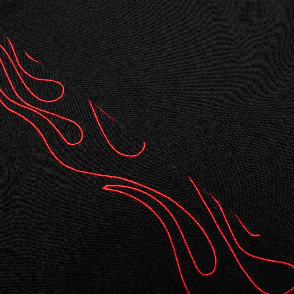Fiery Heavyweight Longsleeve Tee - Black