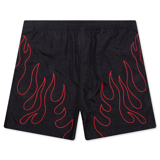 Fiery Running Shorts - Black