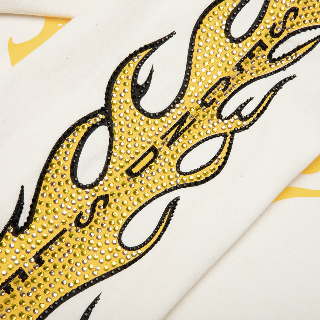 SeCND SLF x Masato Kawajo Firestorm Vintage L/S - Vintage White/Yellow